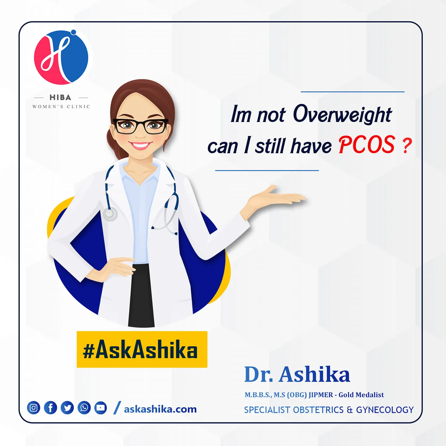 Can you have PCOD/PCOS without being overweight?