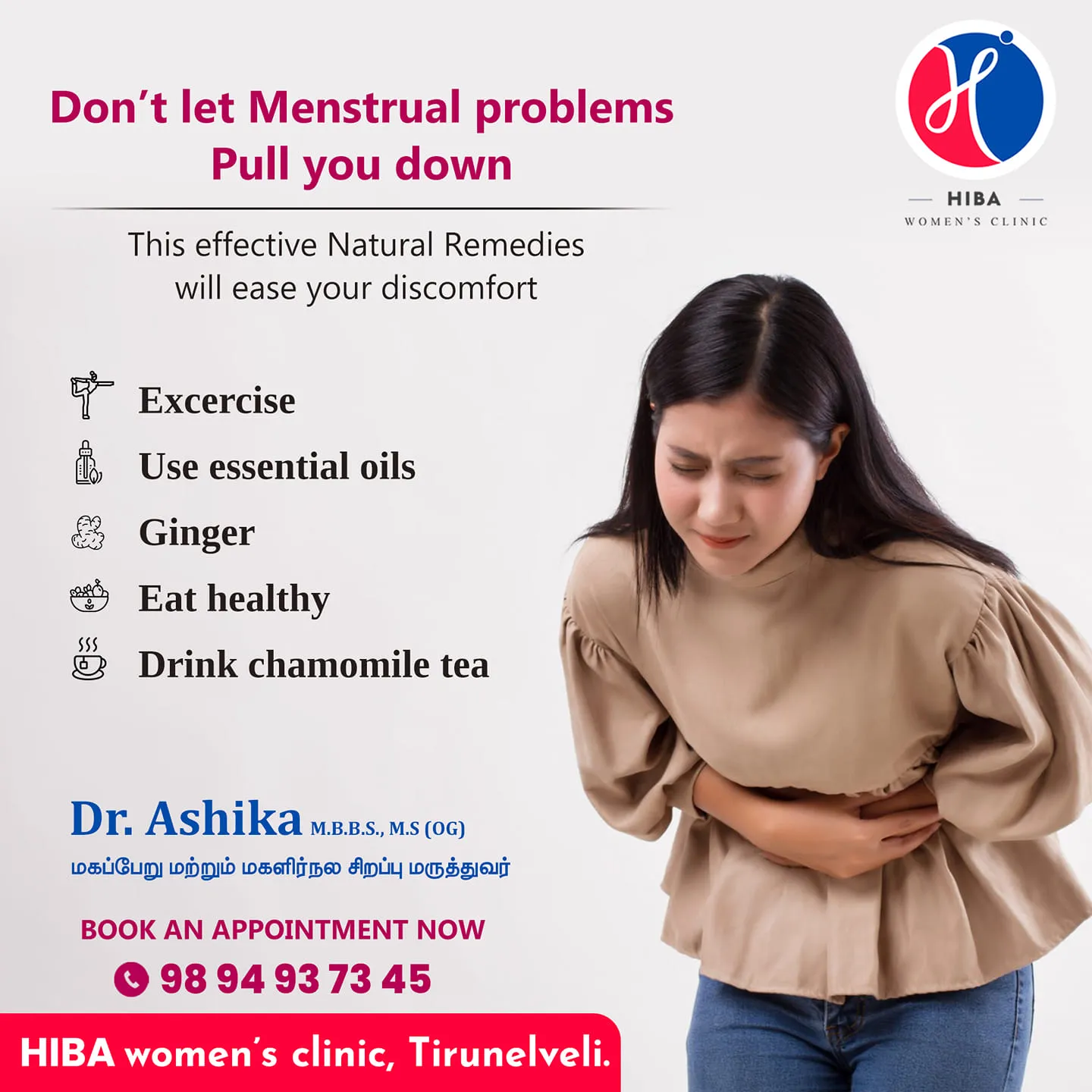 Treatment for menstrual problems in Tirunelveli