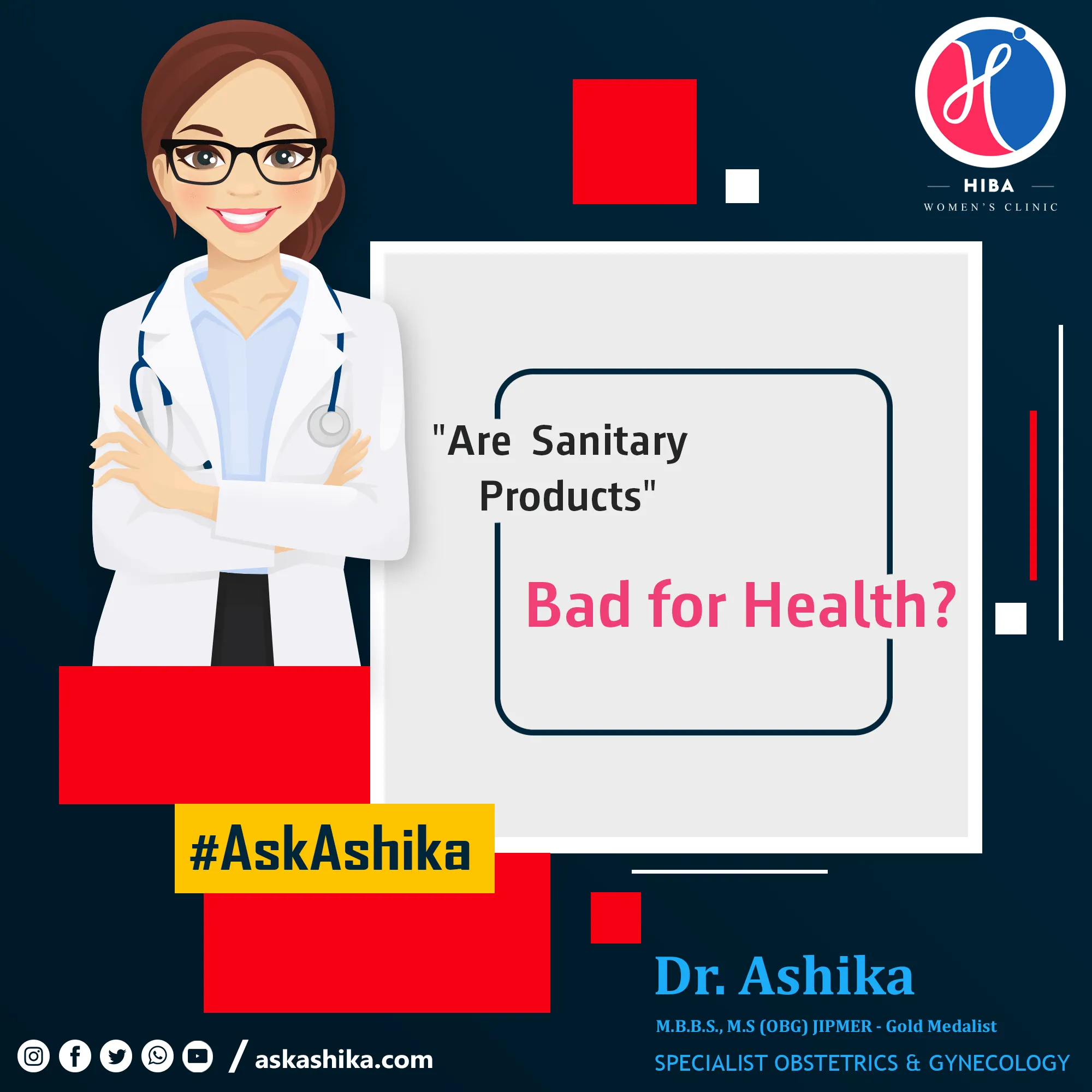 Are sanitary products bad for your health? Menstrual hygiene guidance