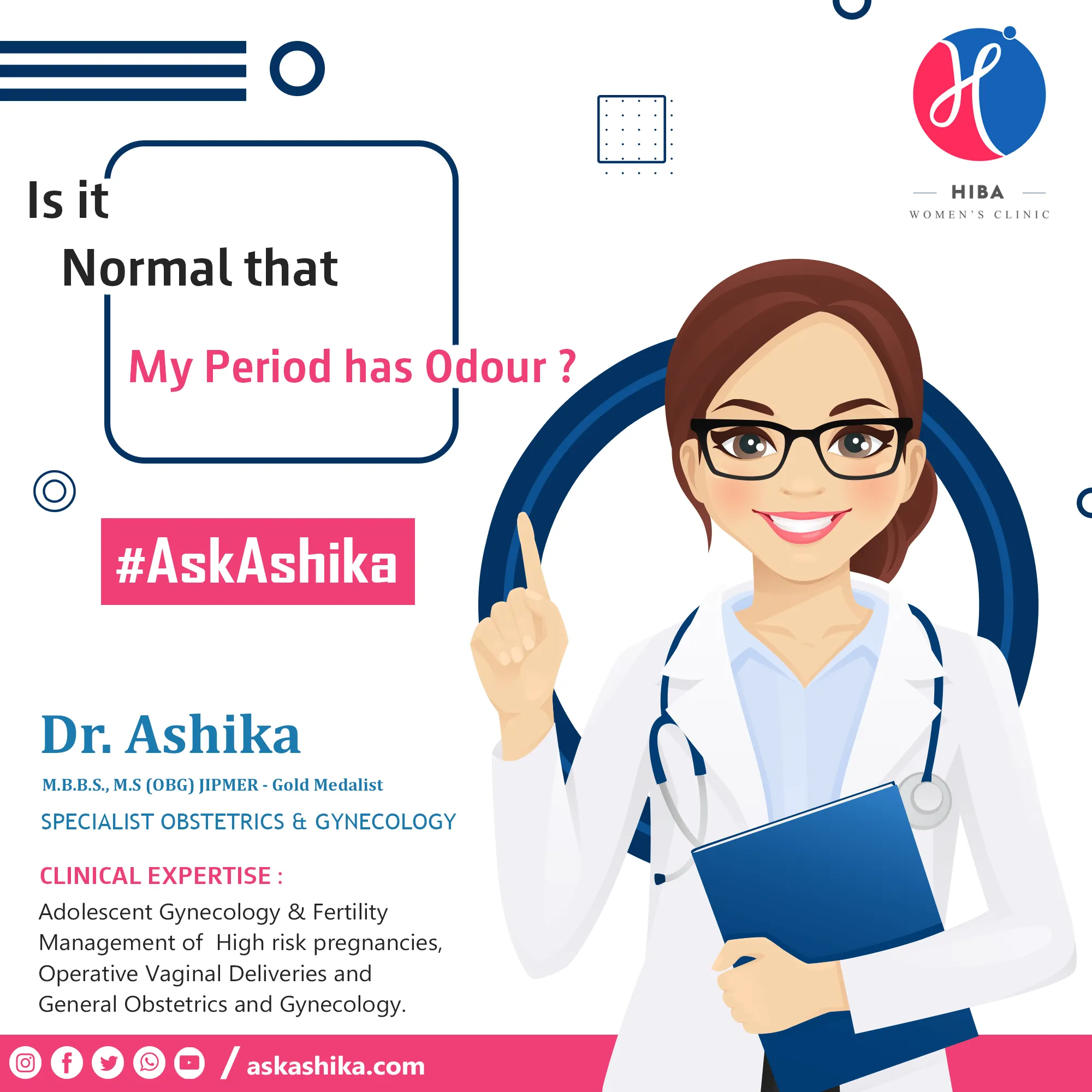 What causes period odour and when to see a doctor