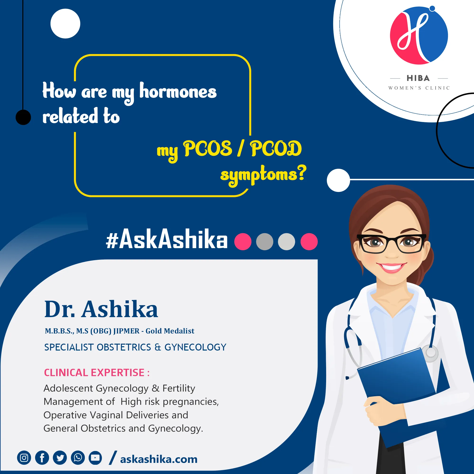 How hormones are linked to PCOS/PCOD symptoms