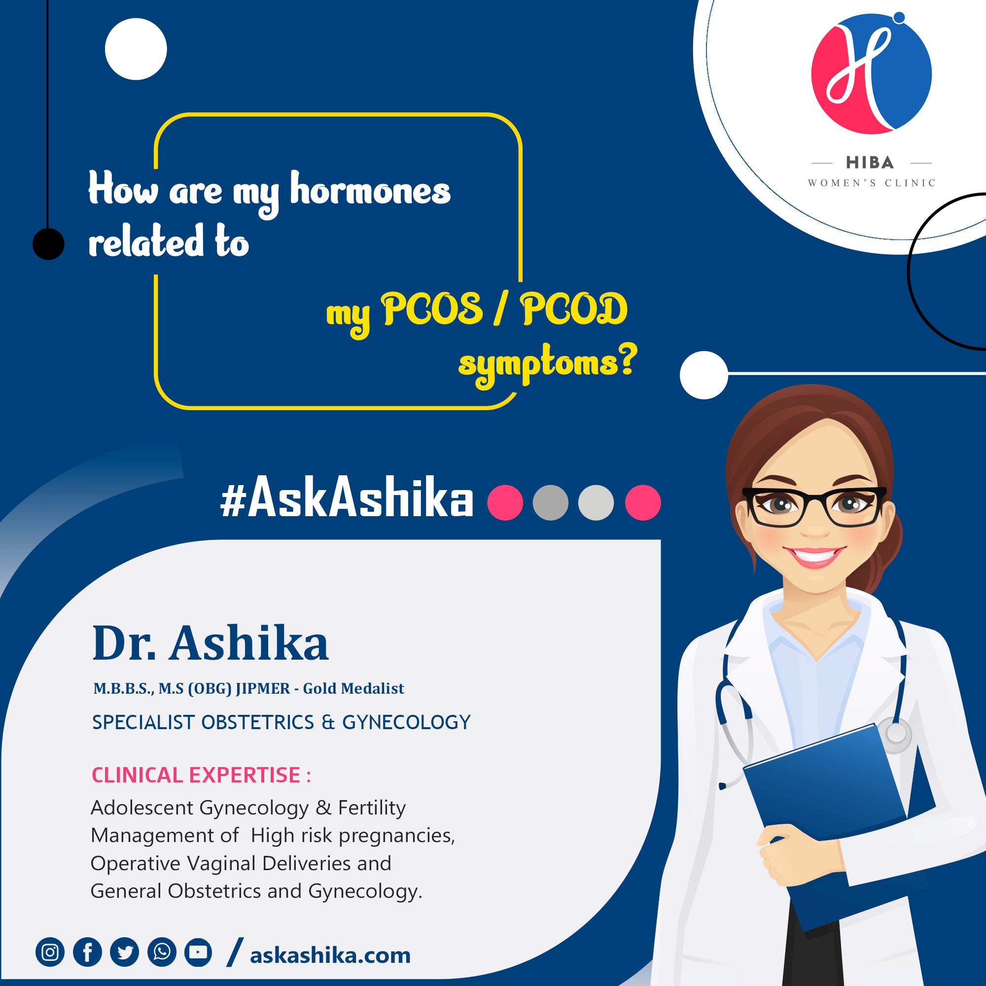 How hormones are linked to PCOS/PCOD symptoms